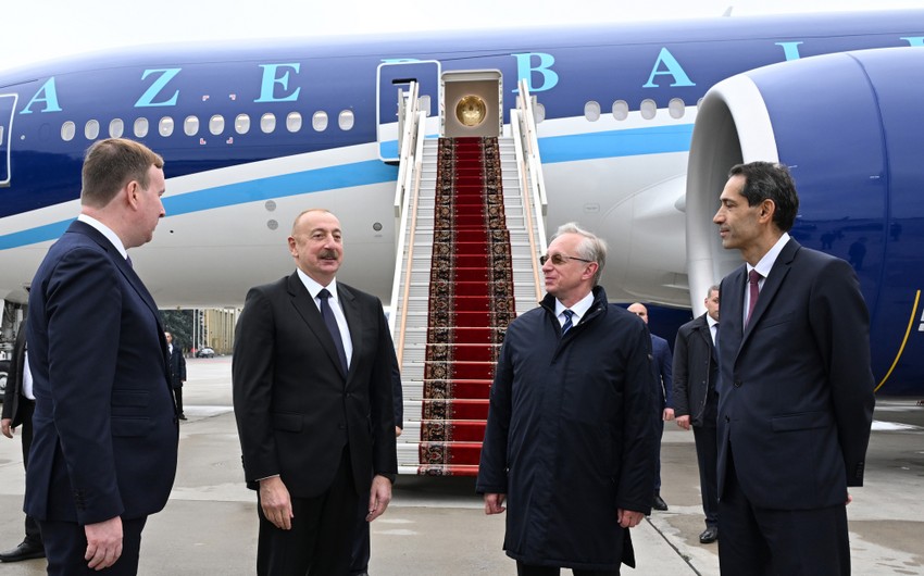 Azərbaycan Prezidenti İlham Əliyev Rusiyada səfərdədir - FOTO