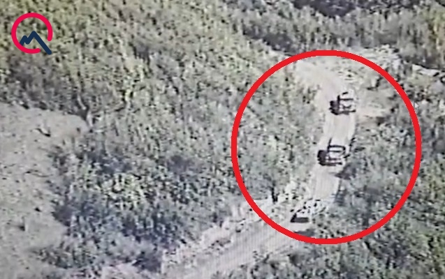 Sülhməramlılar ermənilərin qanunsuz daşımalarına göz yumur - Video