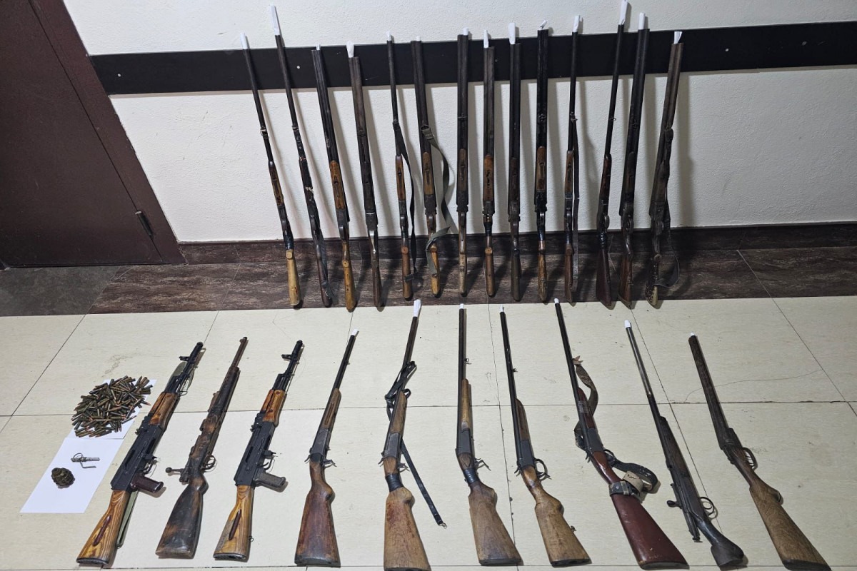 İmişlidə müxtəlif silah-sursat aşkarlanıb