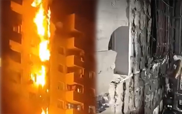 Həmin binadakı yanğının səbəbi tezalışan üzlüyüdür? - Video