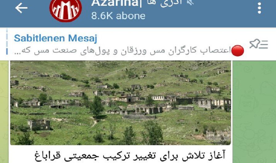 İran mediasından Azərbaycana qarşı cəfəng iddia: "Azərbaycan Qarabağın demoqrafik tərkibini dəyişdirməyə çalışır"
