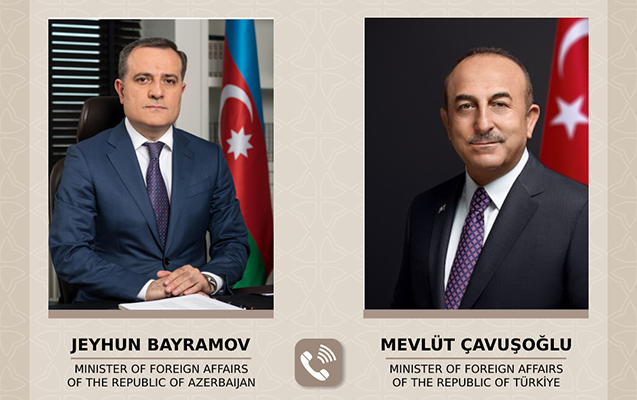 Ceyhun Bayramov Çavuşoğlu ilə zəlzələ bölgəsindəki vəziyyəti müzakirə etdi
