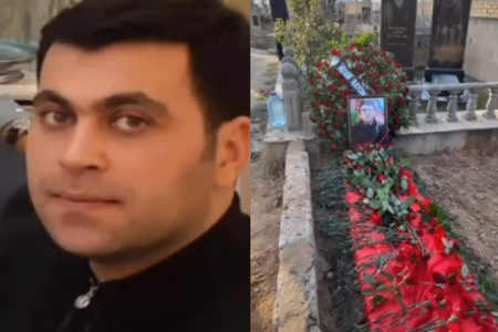 Azərbaycanlı müğənninin polis qohumunun yas yerindən görüntülər - FOTO - VİDEO