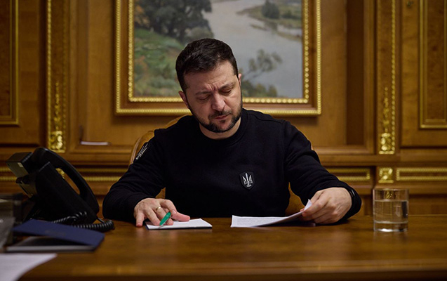 Zelenski Ali Baş Komandan Qərargahının iclasını keçirdi