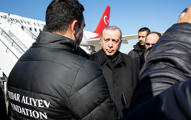 Ərdoğan Heydər Əliyev Fondunun nümayəndələri ilə görüşdü - Foto + Video