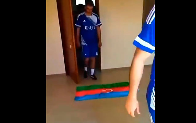 Erməni futbolçular bayrağımızı təhqir etdi, cinayət işi başlandı
