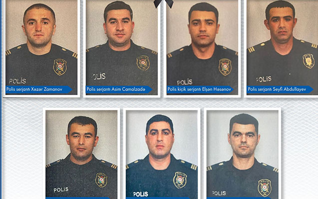Həlak olan polislərimizin - Fotoları