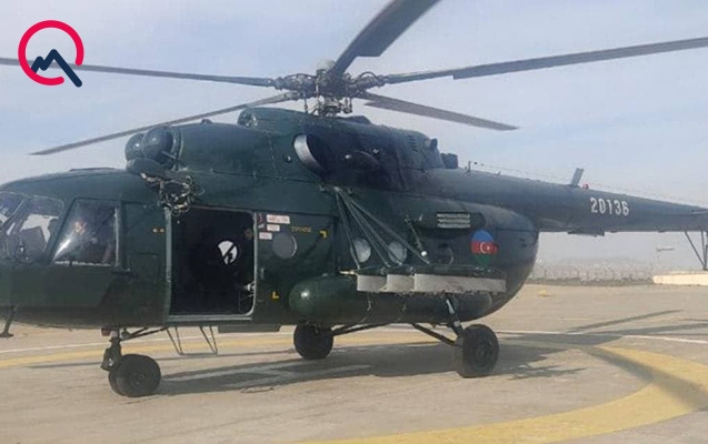 Qəzaya uğrayan bu helikopter olub - Foto