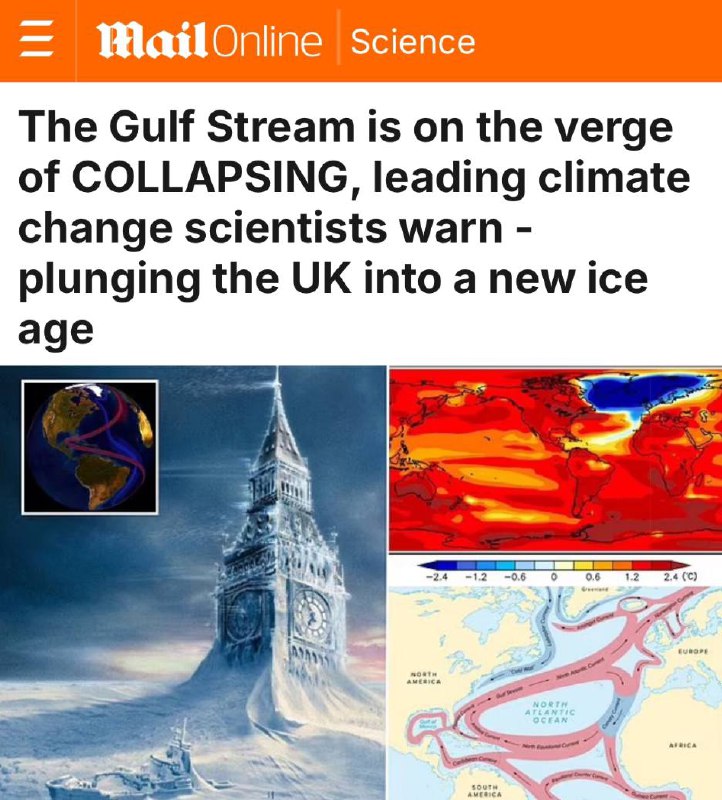 Alimlər həyəcan təbili çalır: “Gulf Stream”in dağılması yeni buz dövrünü gətirə bilər