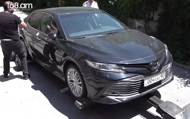 Separatçıların sonuncu “rəhbəri” Samvel Şahramanyanın xidməti avtomobili müsadirə edilib