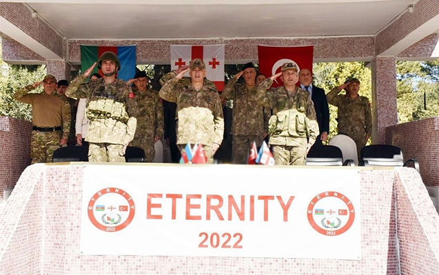 Azərbaycan, Türkiyə və Gürcüstan hərbçilərinin birgə təlimi başladı - Fotolar