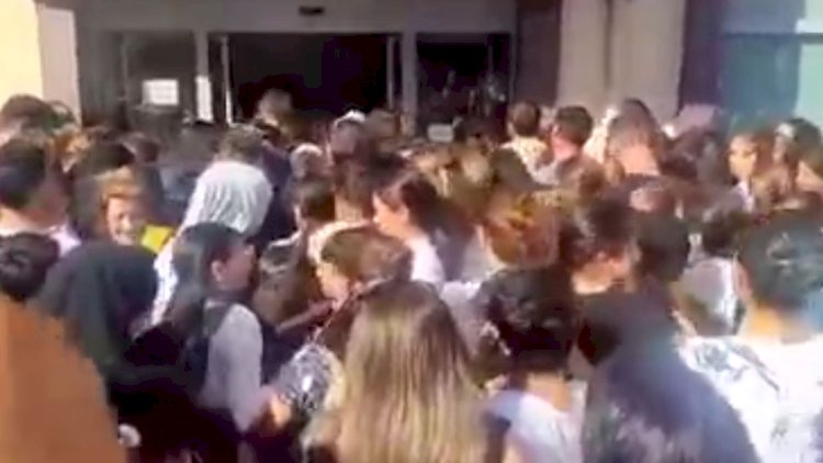 Bakı Tikiş Evinin qarşısında gərgin vəziyyət – Video