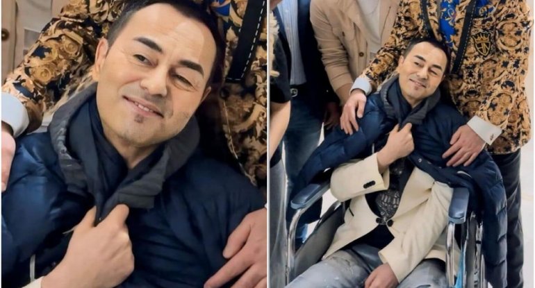 Sərdar Ortaç Bakıya əlil arabasında gəldi - FOTO
