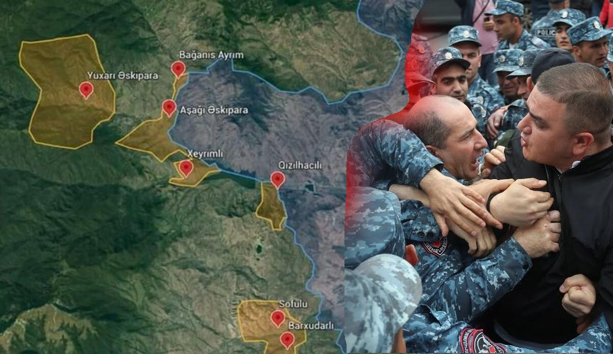 ERMƏNİLƏR MİNALARI TƏMİZLƏMƏYƏ QOYMURLAR - Qazaxın azad olunan kəndləri ətrafında gərginlik