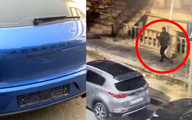 Bakıda “Porsche”nin nömrəsini oğurlayanlar saxlanıldı - Foto