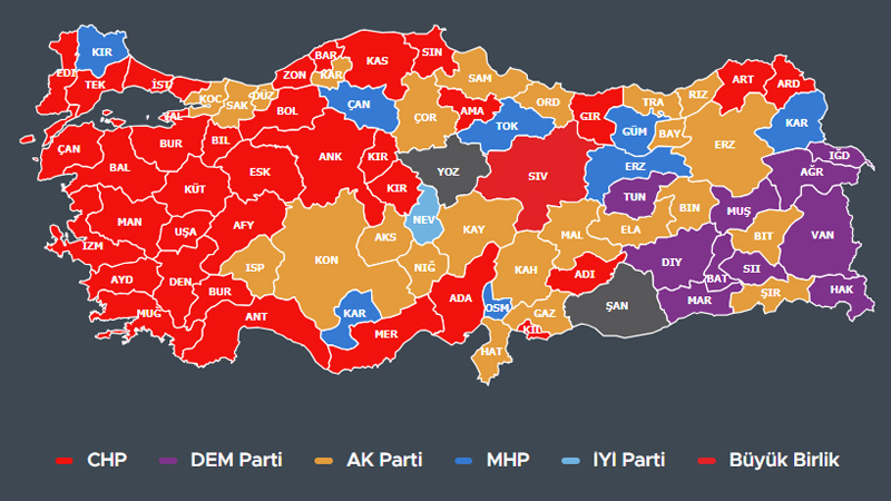 Türkiyədə seçkilərin nəticələri: Qaliblər kim oldu?